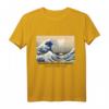 Great Wave off Kanagawa Japanisches Text Ästhetisches T-Shirt – Streetwear für Skater, Künstler & Wellenliebhaber