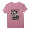 Catzilla Lustiges Katzenmonster T-Shirt – Japanisches Katzen Liebhaber Geschenk für Geburtstag, Weihnachten & Alltag