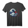 The Great Wave off Kanagawa T-Shirt - Japanische Kunst, Anime & Manga Geschenkidee mit Kawaii Wellen Design