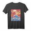 Vaporwave Japanisches Streetwear T-Shirt mit Kanagawa Welle - Retro 80s/90s Mode für Eboy, Egirl & Streetwear-Fans