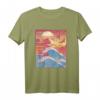 Vaporwave Japanisches Streetwear T-Shirt mit Kanagawa Welle - Retro 80s/90s Mode für Eboy, Egirl & Streetwear-Fans