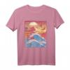 Vaporwave Japanisches Streetwear T-Shirt mit Kanagawa Welle - Retro 80s/90s Mode für Eboy, Egirl & Streetwear-Fans