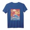 Vaporwave Japanisches Streetwear T-Shirt mit Kanagawa Welle - Retro 80s/90s Mode für Eboy, Egirl & Streetwear-Fans