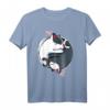 Japanische Yin Yang Katzen Kawaii T-Shirt - Exklusives Anime Tierdesign für Japanliebhaber, Katzenfans & Tierfreunde als Geschenk
