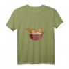 Damen Kawaii-Katze Ramen und Katzen Anime T-Shirt mit V-Ausschnitt – Süßes Japanisches Katzen-Design für Anime- und Ramen-Fans