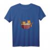 Damen Kawaii-Katze Ramen und Katzen Anime T-Shirt mit V-Ausschnitt – Süßes Japanisches Katzen-Design für Anime- und Ramen-Fans