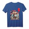 Kawaii Samurai Katze Anime T-Shirt mit Japanischem Garten - Perfekt für Manga- und Kawaii-Katzenfans