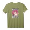 Hentai with Senpai T-Shirt - Japan Mädchen Anime Otaku Waifu Fanservice Kawaii Goth Geschenk für Manga & Anime Fans