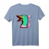 80er Japan Aesthetic Vaporwave T-Shirt mit verrückter Ente und Glitch-Effekt – Perfekt für Fans von Retro, Anime und japanischer Kunst