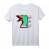 80er Japan Aesthetic Vaporwave T-Shirt mit verrückter Ente und Glitch-Effekt – Perfekt für Fans von Retro, Anime und japanischer Kunst
