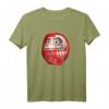 Japanische Daruma-Puppe T-Shirt - Traditionelles Design inspiriert von Bodhidharma, perfekt für Kultur- und Kunstliebhaber