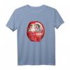 Japanische Daruma-Puppe T-Shirt - Traditionelles Design inspiriert von Bodhidharma, perfekt für Kultur- und Kunstliebhaber