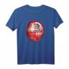 Japanische Daruma-Puppe T-Shirt - Traditionelles Design inspiriert von Bodhidharma, perfekt für Kultur- und Kunstliebhaber