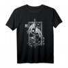 Japanische Anime-Masken im Jing Yang Stil Samurai Oni Monster T-Shirt – Futuristisches Otaku-Design für Anime- und Manga-Liebhaber