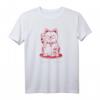 Maneki Neko Japanische Glückskatze Anime Kanji T-Shirt – Perfektes Geschenk für Japan- und Anime-Fans zu Weihnachten oder Geburtstag