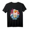Japanisches Vintage Art T-Shirt mit Glückskatze und 'Great Wave' Kanagawa - Retro Design für Japan-Liebhaber & Kulturfans