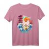 Japanisches Vintage Art T-Shirt mit Glückskatze und 'Great Wave' Kanagawa - Retro Design für Japan-Liebhaber & Kulturfans
