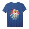 Japanisches Vintage Art T-Shirt mit Glückskatze und 'Great Wave' Kanagawa - Retro Design für Japan-Liebhaber & Kulturfans