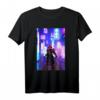 Futuristischer Samurai auf den Straßen von Tokio Japan T-Shirt – Retro, Vaporwave & Synthwave Style für Anime- und Cyberpunk-Fans