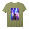 Futuristischer Samurai auf den Straßen von Tokio Japan T-Shirt – Retro, Vaporwave & Synthwave Style für Anime- und Cyberpunk-Fans