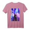 Futuristischer Samurai auf den Straßen von Tokio Japan T-Shirt – Retro, Vaporwave & Synthwave Style für Anime- und Cyberpunk-Fans