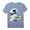 Die große Welle vor Kanagawa Hokusai Japanisches Kunst T-Shirt – Vintage-Style Holzschnittdruck, Geschenk für Kunstliebhaber & Japan-Enthusiasten