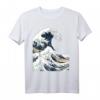 Die große Welle vor Kanagawa Hokusai Japanisches Kunst T-Shirt – Vintage-Style Holzschnittdruck, Geschenk für Kunstliebhaber & Japan-Enthusiasten