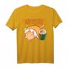 Neko Kawaii Katze Sushi T-Shirt - Lustiges Manga und Anime Fan Geschenk für Katzenliebhaber, Katzenmamas & Papas
