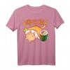 Neko Kawaii Katze Sushi T-Shirt - Lustiges Manga und Anime Fan Geschenk für Katzenliebhaber, Katzenmamas & Papas