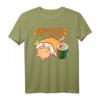 Neko Kawaii Katze Sushi T-Shirt - Lustiges Japanisches Manga & Anime Fan Shirt für Katzenliebhaber und Sushi-Fans