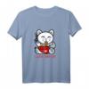 Japanische Glückskatze Ramen Nudeln T-Shirt für Damen, Herren und Kinder – Kawaii Anime Design, perfektes Geschenk für Katzen- und Ramen-Fans