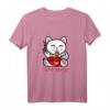 Japanische Glückskatze Ramen Nudeln T-Shirt für Damen, Herren und Kinder – Kawaii Anime Design, perfektes Geschenk für Katzen- und Ramen-Fans