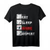 Eat Sleep Anime Repeat Otaku Geschenk T-Shirt mit Japan Kanji - Perfektes Geschenk für Anime- und Manga-Fans, Cosplayer & Otaku