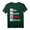 Eat Sleep Anime Repeat Otaku Geschenk T-Shirt mit Japan Kanji - Perfektes Geschenk für Anime- und Manga-Fans, Cosplayer & Otaku
