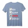 Eat Sleep Anime Repeat Otaku Geschenk T-Shirt mit Japan Kanji - Perfektes Geschenk für Anime- und Manga-Fans, Cosplayer & Otaku