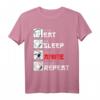 Eat Sleep Anime Repeat Otaku Geschenk T-Shirt mit Japan Kanji - Perfektes Geschenk für Anime- und Manga-Fans, Cosplayer & Otaku