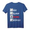 Eat Sleep Anime Repeat Otaku Geschenk T-Shirt mit Japan Kanji - Perfektes Geschenk für Anime- und Manga-Fans, Cosplayer & Otaku