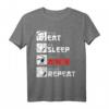 Eat Sleep Anime Repeat Otaku Geschenk T-Shirt mit Japan Kanji - Perfektes Geschenk für Anime- und Manga-Fans, Cosplayer & Otaku