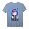Waifu Neko Anime Cat Girl T-Shirt - Japanische Ästhetik & Kawaii Streetwear für Otakus, Weebs & Anime Fans