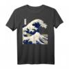 Kanagawa The Great Wave Japanische Kunst Wellen T-Shirt – Perfektes Geschenk für Kunst-, Manga- und Anime-Fans