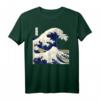 Kanagawa The Great Wave Japanische Kunst Wellen T-Shirt – Perfektes Geschenk für Kunst-, Manga- und Anime-Fans