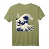 Kanagawa The Great Wave Japanische Kunst Wellen T-Shirt – Perfektes Geschenk für Kunst-, Manga- und Anime-Fans