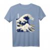 Kanagawa The Great Wave Japanische Kunst Wellen T-Shirt – Perfektes Geschenk für Kunst-, Manga- und Anime-Fans