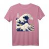 Kanagawa The Great Wave Japanische Kunst Wellen T-Shirt – Perfektes Geschenk für Kunst-, Manga- und Anime-Fans