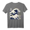 Kanagawa The Great Wave Japanische Kunst Wellen T-Shirt – Perfektes Geschenk für Kunst-, Manga- und Anime-Fans