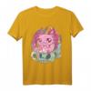 Süßes Axolotl Okkult-Goth Kawaii T-Shirt für Anime, Hexen & Gothic Fans – Japanisches Design mit Totenköpfen & Kerzen