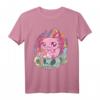 Süßes Axolotl Okkult-Goth Kawaii T-Shirt für Anime, Hexen & Gothic Fans – Japanisches Design mit Totenköpfen & Kerzen