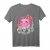 Süßes Axolotl Okkult-Goth Kawaii T-Shirt für Anime, Hexen & Gothic Fans – Japanisches Design mit Totenköpfen & Kerzen