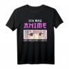 Ich mag Anime und vielleicht 3 Menschen Manga Liebhaber T-Shirt - Niedliches Kawaii Anime Augen Design, Perfektes Geschenk für Otaku, Waifu & Manga Fans