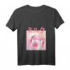 Lustiges Retro 90s Kawaii Erdbeermilch Shake T-Shirt für Damen mit V-Ausschnitt – Perfekt für Manga, Anime, Cosplay & Otaku-Fans